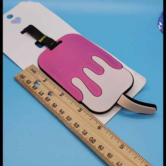 Boutique Accessories - PINK CREAMSICLE Luggage baggage id tag purse backpack beach bag NWT